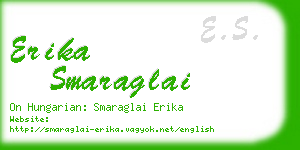 erika smaraglai business card